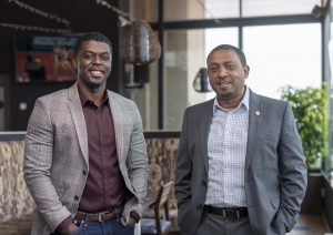 Gebeya Team - Amadou Daffe CEO and Co-founder (l) and Leul Girma Chief O...