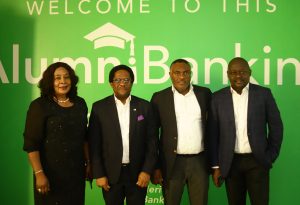 L-R: Chinwendu Ofulue, Regional Head, South East 2, South East 2 Zone, Heritage Bank ; Dike Dimiri, Divisional Head, Product Management and Inclusive Banking; Figbene Briggs, Regional Head, South-South 1 &2; Nnamdi Ilechukwu, Cluster Head, Experience Centre Manager, South-South 1 Zone, Heritage Bank, , during the Alumni Banking by Heritage Bank community meeting held in Port Harcourt recently.  