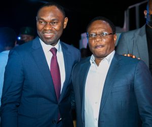 L-R: Jude Monye, Executive Director, Heritage Bank Plc; Osahon Ogieva, Head, Corporate Banking, First Bank Plc; Jude Nwazor, Group Head, Corporate Communications, AMCON and Biyi Adegoroye, Assistant Editor of New Telegraph Newspaper, at the New Telegraph Awards, where Heritage Bank won the Banker of the Year (SMEs & Agric) of the year 2021, weekend in Lagos.  
