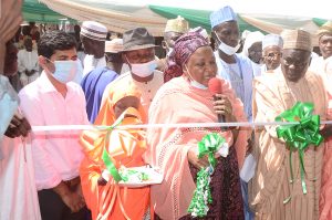 L-R: Mr. Vipin Patel, National Sales Operations Manager, Dairy, Outspan Nigeria; Mrs. Bilkisu Mahe Wali, Branch Controller, Central Bank of Nigeria, Kano; and Alhaji Ahmad Inuwa Kadani, Deputy Chairman Kura Local Government Area of Kano, during the opening of a new Milk Collection Centre (MCC), by Outspan Nigeria Limited in partnership with the Kano Dairy and Livestock Husbandry Cooperative Union (KADALCU) in Kura LGA, Kano, on Wednesday, November 24, 2021.