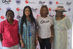 BREAST CANCER AWARENESS L-R: HEAD OF STRATEGY DEVELOPMENT AND OUTREACH, LAKESHORE CANCER CENTRE, DR. OGE ILEGBUNE; OLORI SEKINAT ELEGUSHI, WIFE OF OBA ELEGUSHI OF IKATE, LEKKI, LAGOS; HEAD ONE WOMAN PROPOSITION, STERLING BANK PLC, IFUNANYA UGBOKO; MANAGING  DIRECTOR, STAGECRAFT PROMOTIONS, NKOLI OBI-OGBOLU, DURING A BREAST CANCER AWARENESS CAMPAIGN SPONSORED BY STERLING BANK, IN LEKKI, LAGOS ... ON THURSDAY : PHOTO: STERLING BANK  